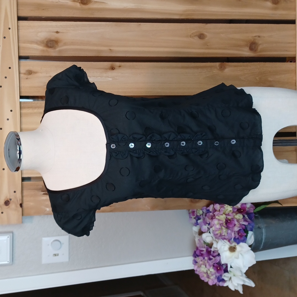 Cynthia Steffe Black Blouse